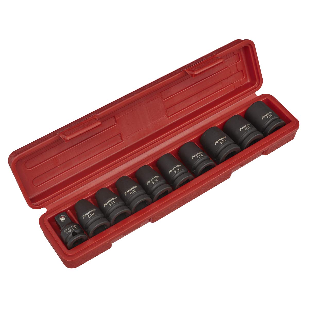 Sealey Ak2301 Impact TRX-Star Female Socket Set 10Pc 1/2Sq Drive