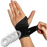FORTEMOTUS Wrist Brace for TFCC Tears, Copper Infused Wrist Wrap with Pad for Ulnar Sided Wrist Discomfort, Carpal Tunnel, DR