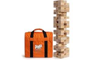 Jenga Giant - Hardwood Blocks - Stacks to Over 4 Feet - Officially Licensed - JS6