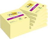 Post-it Super Sticky Notes Canary Yellow 76x76mm 720 Sheets Pack of 8 Pads view 1