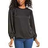 Vince Women's Smocked Long Sleeve Blouse