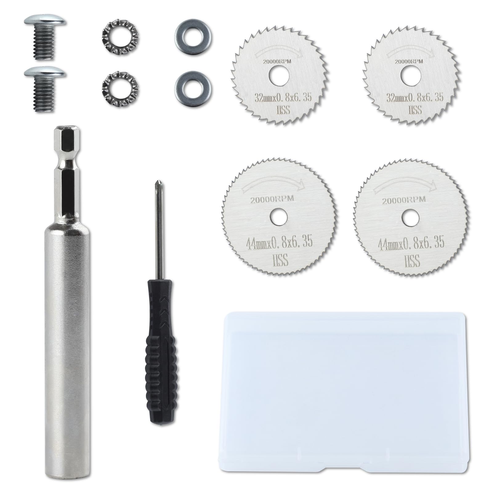 LEONTOOL Inside Pipe Cutter for PVC Pipe Cutter Tool with 4 Replaced Blades, 1/4" Hex Shank PVC Plumbing Inside/Outside Cutter Plastic Pipe Cutter Set Plumbing Tools for Plastic PVC Wood Soft Metal