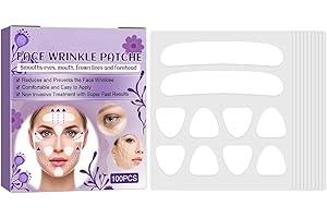 Facial Wrinkle Patches, Face Lift Tape Anti-Wrinkle Pads Facial Wrinkle Patches Face Tape for Instant Smoothing Forehead, Eye