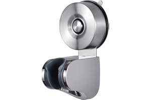 YOHOM Suction Cup Shower Head Holder for Handheld Shower Adjustable Shower Bracket Holder No Drill Waterproof Shower Wand Hol