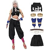 C-ZOFEK Women's Cosplay Costume Full Set with Armband Wrist Brace Gaiters for Halloween Party