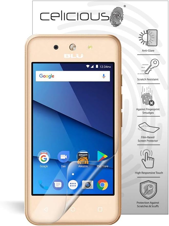 Celicious Matte Anti-Glare Screen Protector Film Compatible with BLU Dash L4 LTE [Pack of 2]