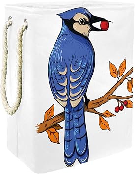 Yuzheng Zweig Vogelfutter Zusammenklappbarer Wäschekorb, Wäschekorb mit