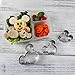 Kayaso Mickey Mouse Cookie Cutter, Stainless Steel, 3 PC (Mickey Mouse Set)