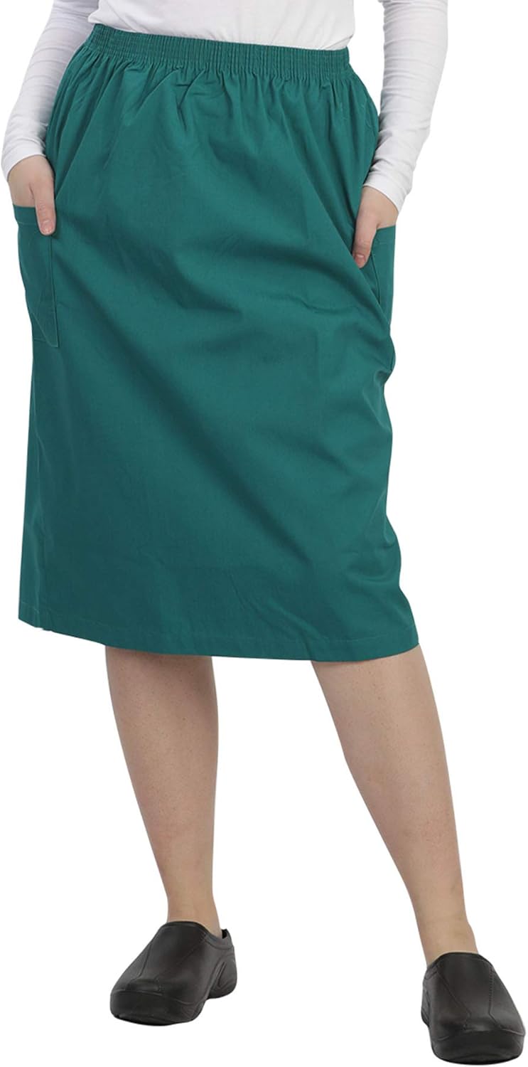 Buy MAZEL UNIFORMS Womens ALINE Scrub Skirt with Cargo Pockets and