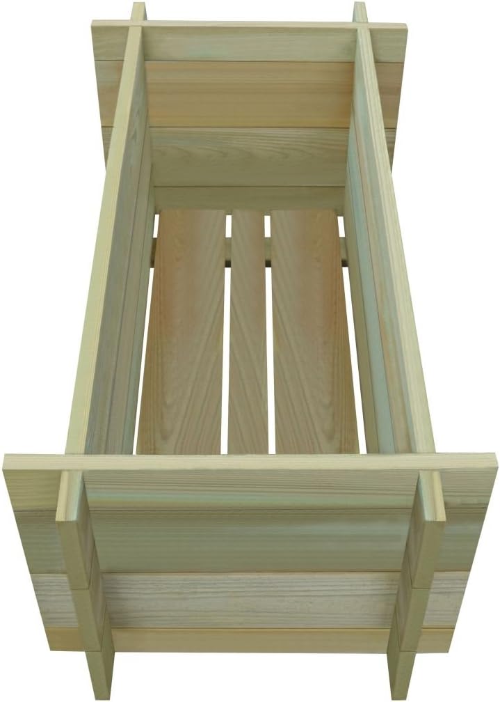 Festnight Jardinera de Madera para Cultivar Impregnada 80 x 40 x ...