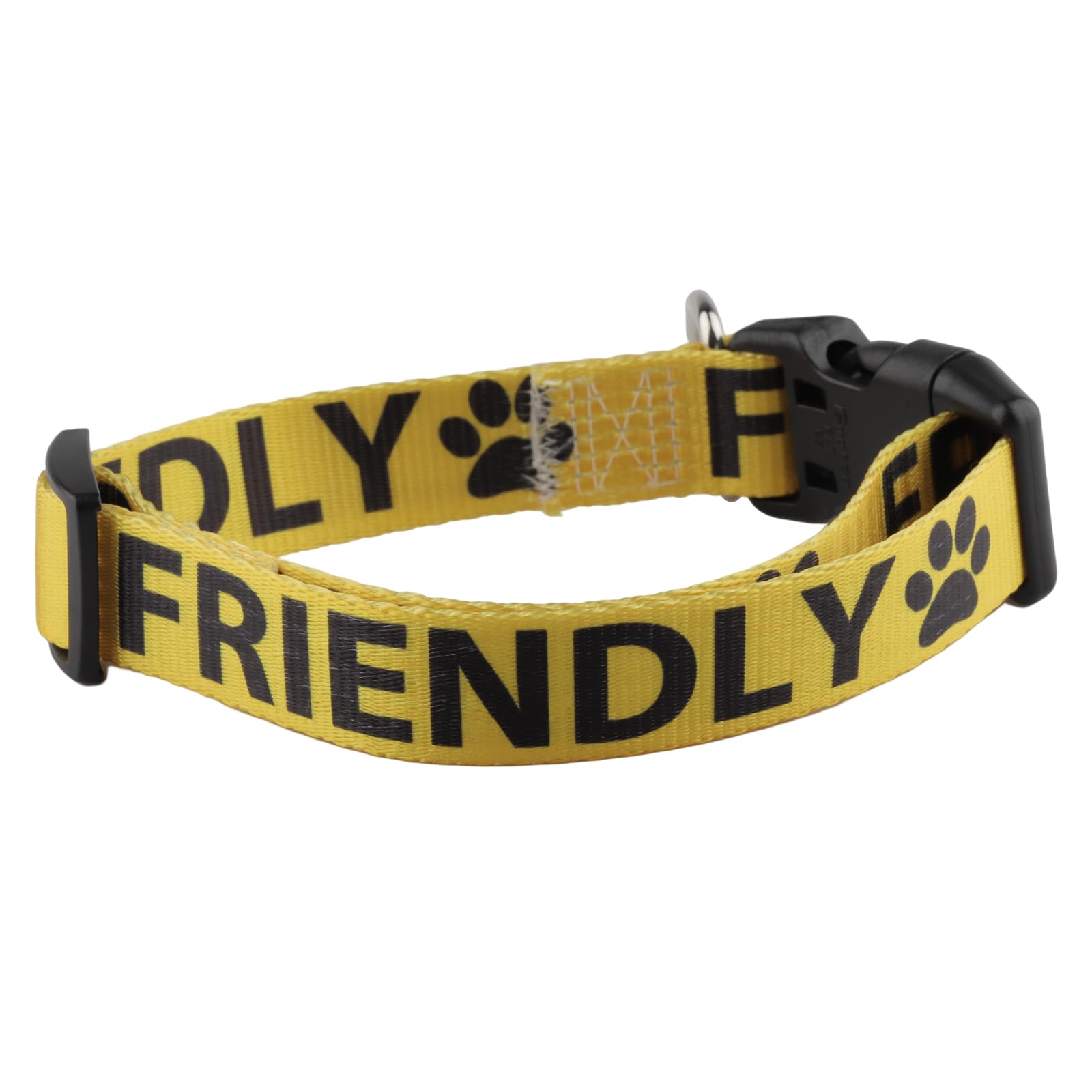 Friendly Dog Working Dog Collar Rescue Dogs Collar Anxious Dogs Gift (FRIENDLY collar)