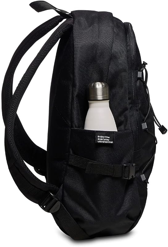 ACT SMALL Rucksack aus nachhaltigem Stoff, Praktisch & Unisex, mit Laptopfach, Büro, Reise, Arbeit, Fahrrad, Backpack, Daypack, italienisches Design, schwarz