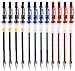 DONG-A Fine-Tech, BC30141 0.3mm, Gel Ink Roller Ball Pens, Black/Blue/Red (Pack of 12)