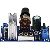 Estink LM317 Power Supply Kit, Adjustable Voltage Regulator Power Supply Board Digital Voltage Display, 3mm Mounting Hole Vol