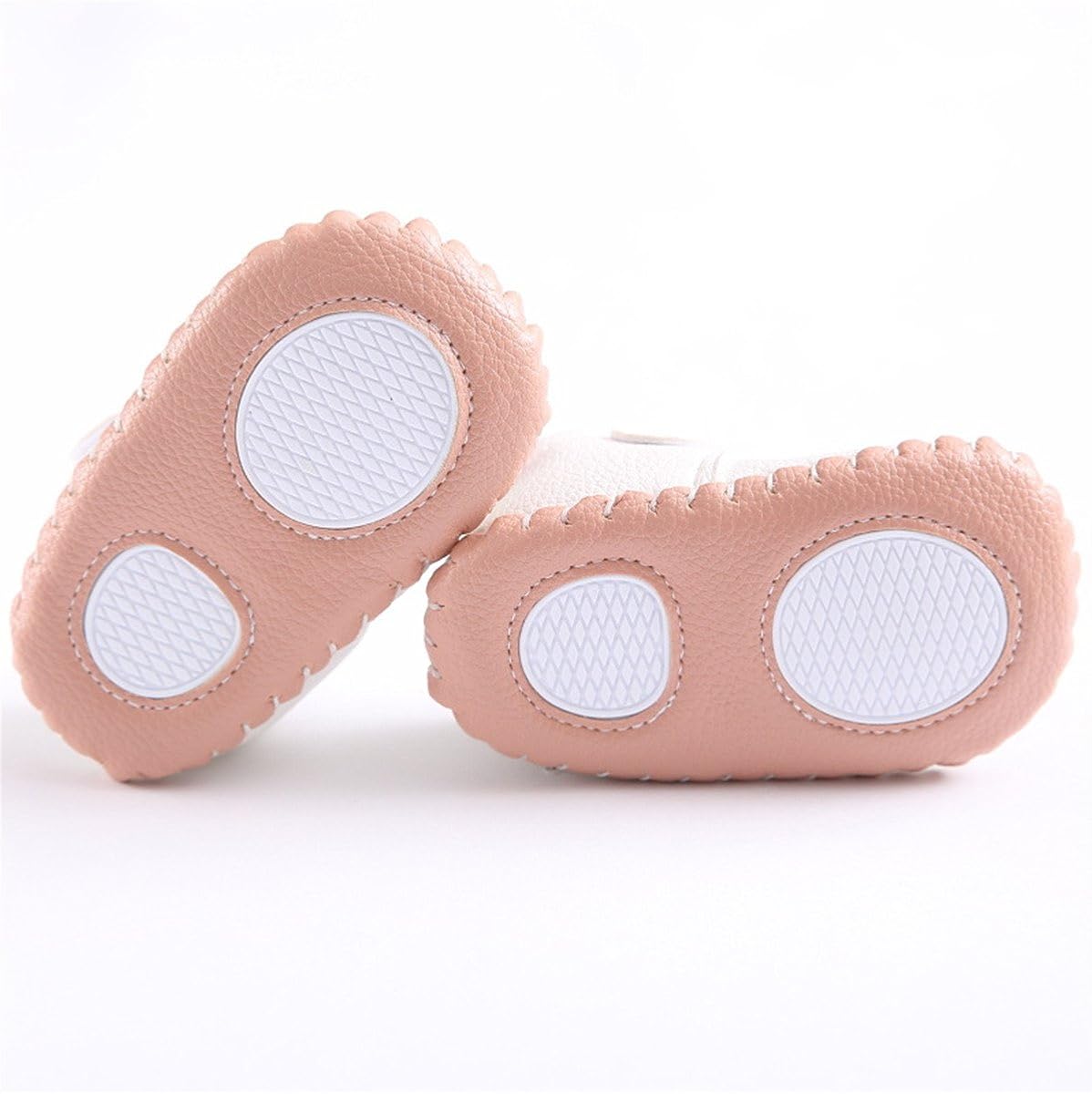  | Meckior Infant Baby Girls Boys Handmade Princess Flats Toddler First Walkers Soft PU Leather Non-Slip Crib Wedding Dress Shoes | Sandals