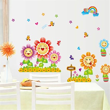 Zxfcczxf Api Del Miele Raccolta Girasoli Adesivo Giardino