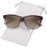 MEETSUN Polarized Sunglasses for Women Men Trendy Classic Retro Designer Style