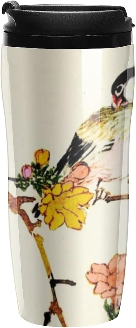 Amazon Ssscase 日本 でカラフルな花及び鳥 タンブラー おしゃれ 保温 保冷 蓋付き コーヒー マグボトル 真空断熱 水筒 カフェデイズ 350ml 新生活 ギフト プレゼント 水筒 マグボトル オンライン通販