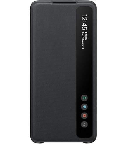 Samsung Galaxy S20+ ブラック ケース付き Amazon.com: Samsung Galaxy S20+ Plus Metal Case, S-View Flip Cover