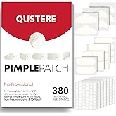 QUSTERE Large Pimple Patches for Face, Hydrocolloid Acne Patches, Big Hydrocolloid Bandages, Variety Shapes Zit Covers, Stick