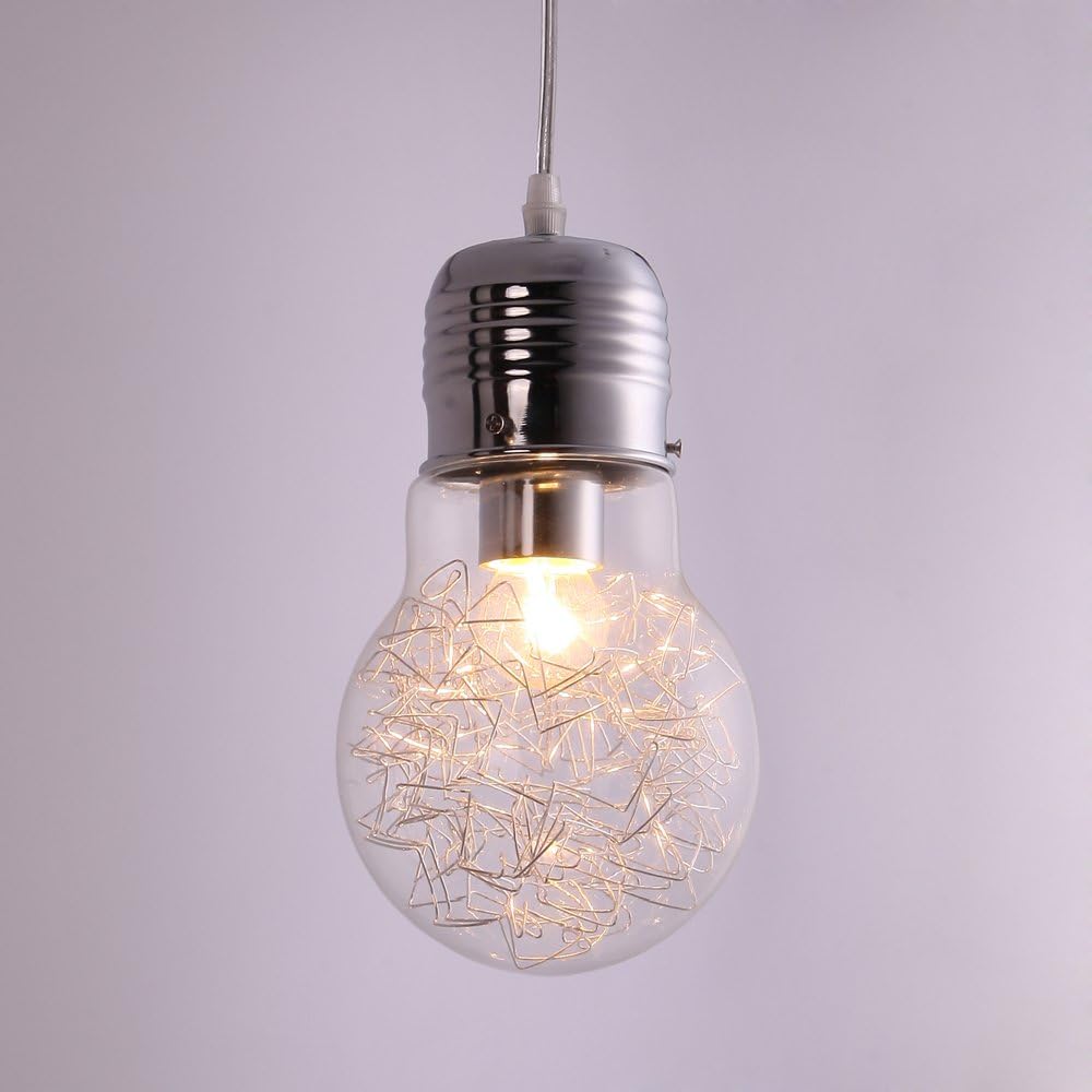 KOONTING Super Big Bulb Pendant Lights,Hanging Light E27,Ø15cm. Amazon
