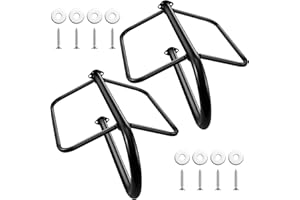 PATERR 2 Sets Saddle Rack Detachable Saddle Stand Wall Mount Saddle Rack Stand for English Western Saddles, Black