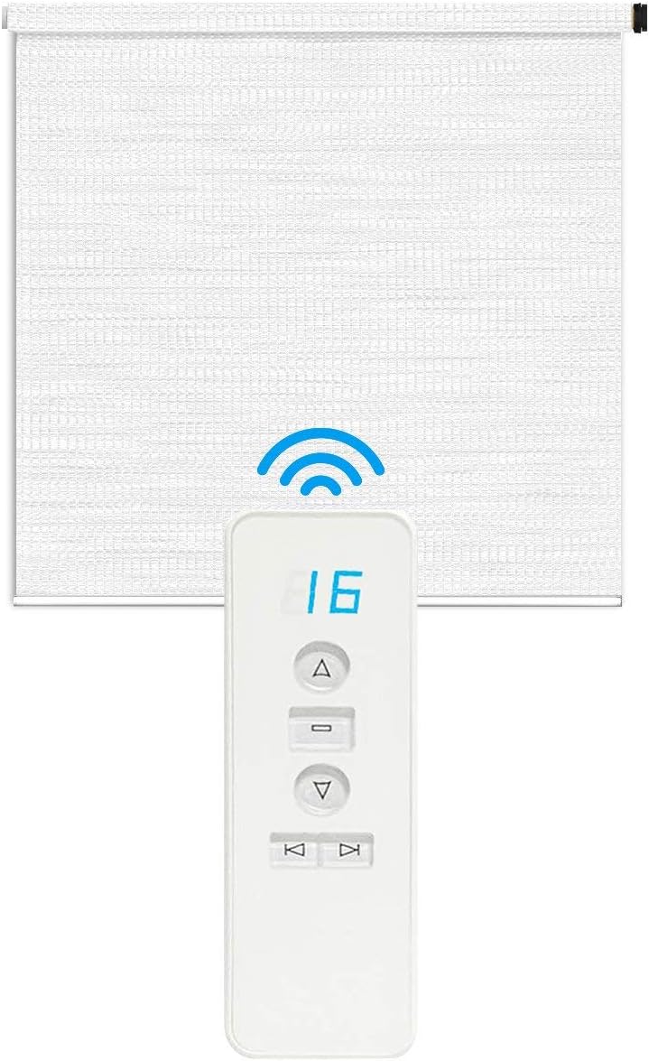 Image: Springblinds-Custom Size Roller Shade Motorized Battery