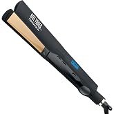Hot Tools Pro Artist Nano Ceramic 1.25" Flat iron | Wide Plate for Faster Styling, 30 Heat Settings for All Hair Types, 8 Ft Cord, Dual Voltage