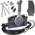 For Outboard Remote Control Box Side Mount Outboard Motor Fits for 703 Yamaha Outboards Push Throttle 10 Pin Cable 16 Feet Harness OEM 703-48205-16-00