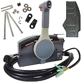 ZOYAN 703 For YAMAHA Outboard Remote Control Box 10-Pin 16FT Cable Side Mount Emergency Lanyard 2 Stroke Compatible OEM 703-48205-16