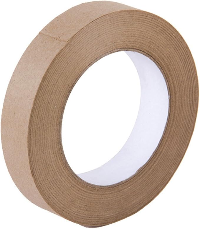 Looneng Water Activated Gummed Kraft Paper Tape 24mm Width x 54.7 yd