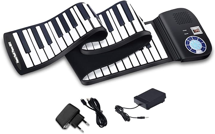 Clavier Piano Portable En Silicone - 49 Touches Pliables, Flexible, Idéal Pour Débutants Et Voyages