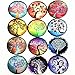 IGOGO 12 PCS Glass Dome Cabochons Half Round Flatback Tree of Life