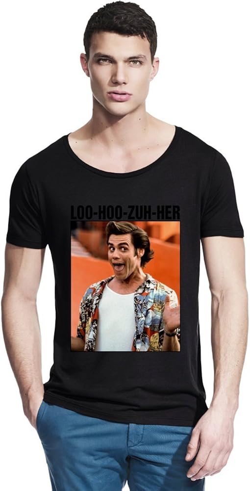 Jim Carrey Ace Ventura Loser Bamboo Wide Neck Tshirt XLarge Amazon