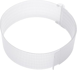 Zenker Tortenring Patisserie, flexibler Profi-Torten-Ring von Ø 15 - Ø 30 cm, verstellbarer Ring für ideale Schicht-Torten, Kuchenring einfach schließen und Öffnen, Menge: 1 Stück, Farbe: transparent