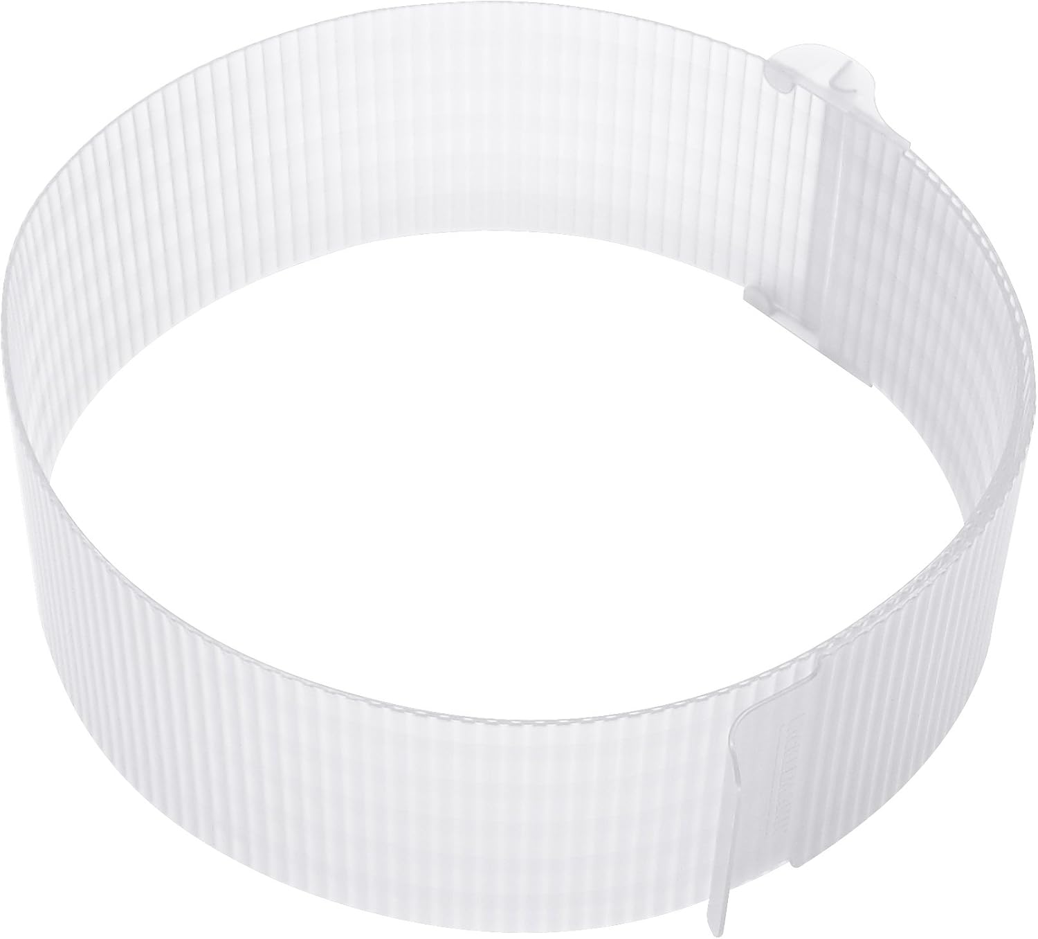 Zenker Tortenring Patisserie, flexibler Profi-Torten-Ring von Ø 15 - Ø 30 cm, verstellbarer Ring für ideale Schicht-Torten, Kuchenring einfach schließen und Öffnen, Menge: 1 Stück, Farbe: transparent