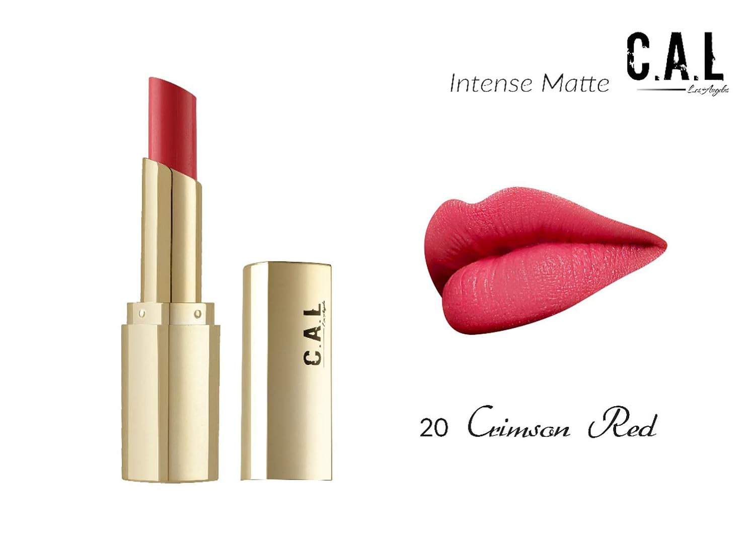 crimson lipstick