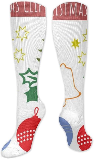 Simboli Natale Immagini.Niwcgp Natale Clipart Bundle Natale Simboli E Ikonen Unisex Calzini Donna Uomo Divertenti Calzini Divertenti Calzini In Cotone Calzini Amazon It Abbigliamento