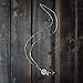 Crimmy Lanyards for Id Badges for Women Teachers, Inspirational Necklace Lanyards Key Chain Holder, Silver Stainless Steel