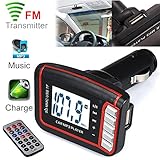 Creazy LCD Car MP3 MP4 Player Wireless FM Transmitter Modulator SD/ MMC Card w/ Remote