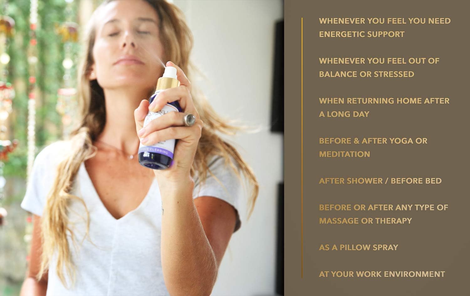 BALIPURA, Aura Chakra Spray Gift for Women, Let Go Spray Crystal Infused Mist, Amethyst, Sodalite & Clear Quartz & Palo Santo - Image 4
