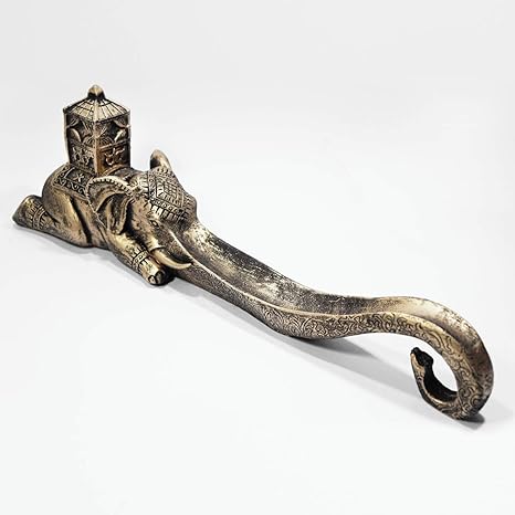 Incensário Elefante Incenso Vareta Indiano + Incensos (Dourado)