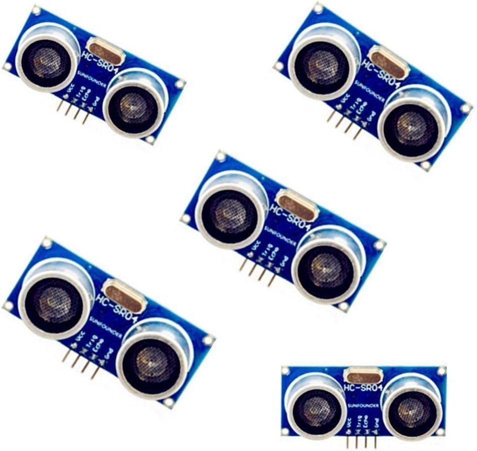 Ultrasonic Module HC-SR04 Distance Measuring Ranging Sensor for Arduino Pack of 5 pcs