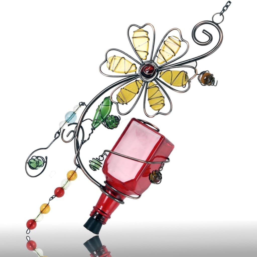 Amazon Com Metal Hummingbird Feeder Base With Unique Flower