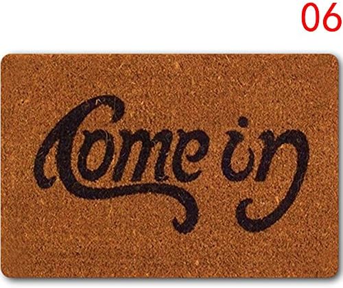 Multi-size Entrance Mats, Non-slip Doormat Floor Carpet - Letter Funny Welcome Home,Decor Interior / Outdoor / Front Door / Bathroom Mat Rubber(15.7523.62IN)