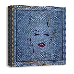 Canvas Wall Art Beautiful Jeans Fabric...
