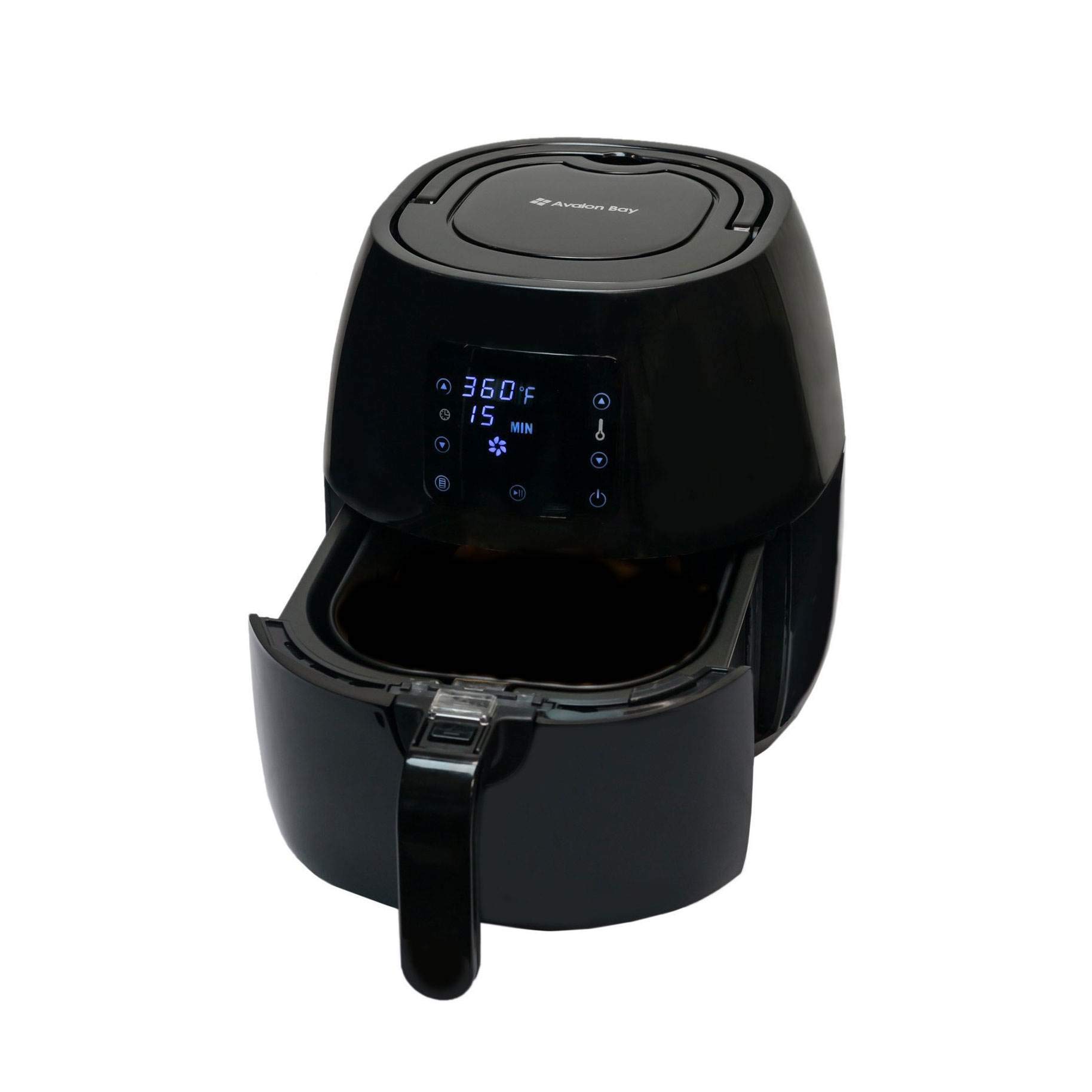 Avalon Bay Digital Air Fryer Stainless Steel Interior and Digital