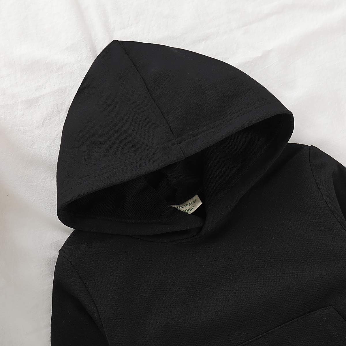 Toddler Kids Baby Boy Girl Long Sleeve Basic Solid Hoodie Pullover Sweatshirt Sports Tops with Pockets Outfits: Clothing