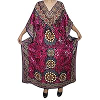 Mogul Womens Maxi Caftan Kaftan Cover Up Beach Dress Resort Wear One Size