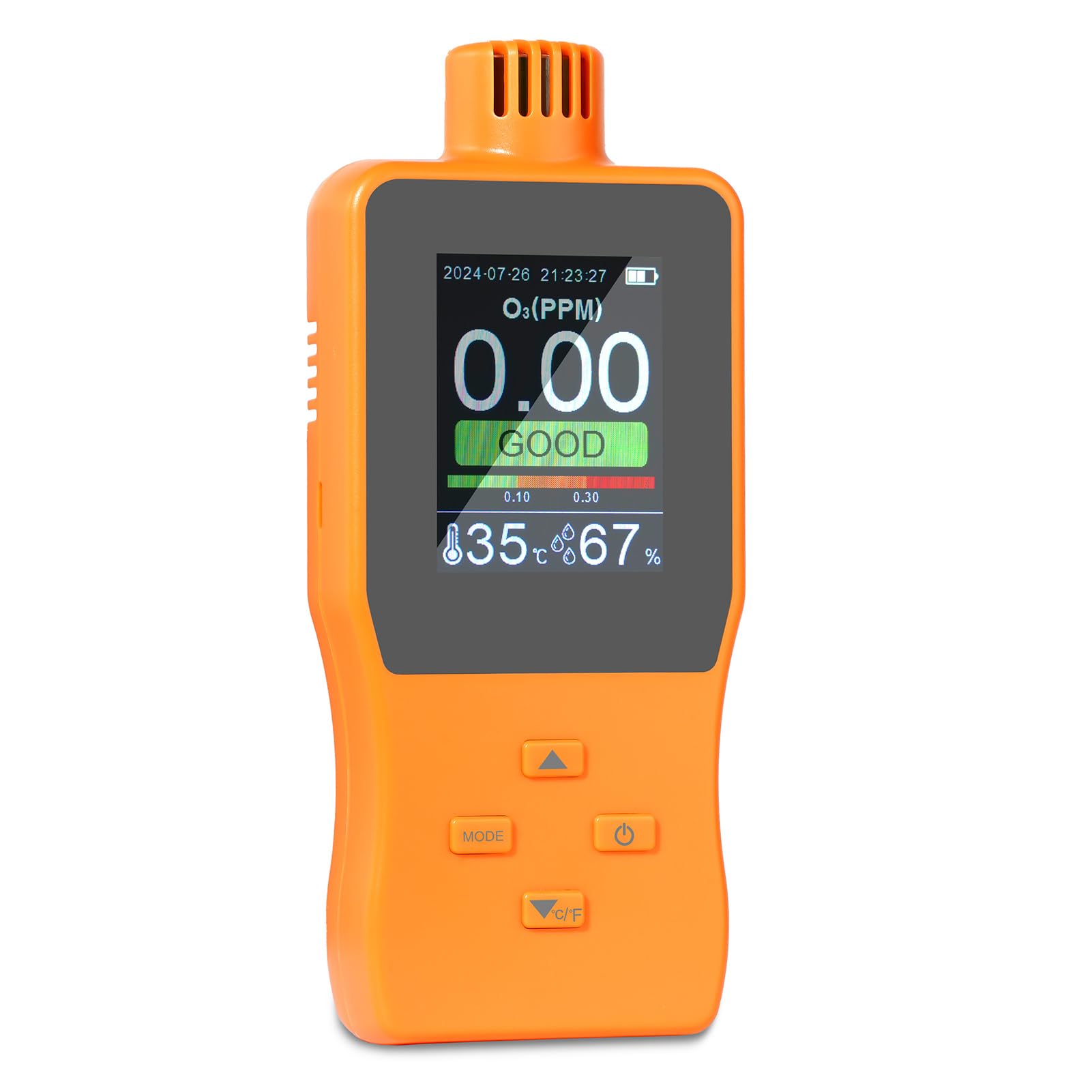 Photo 1 of VISLONE Ozone Detector, O3 Air Quality Meter Indoor, Portable Air Quality Monitor, Temperature Humidity Meter with Backlight LCD Screen Alert